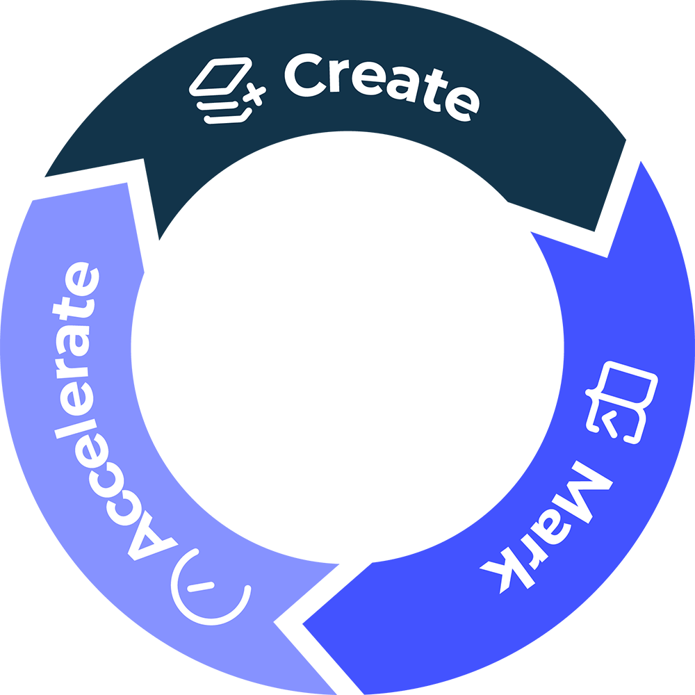 create mark accelerate nologo